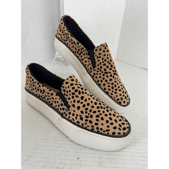Restricted Shoes - RESTRICTED Sneakers Womens Size 8 CHEETAH PRINT CHUNKY SLIP ON
